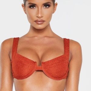 Burnt orange bikini top